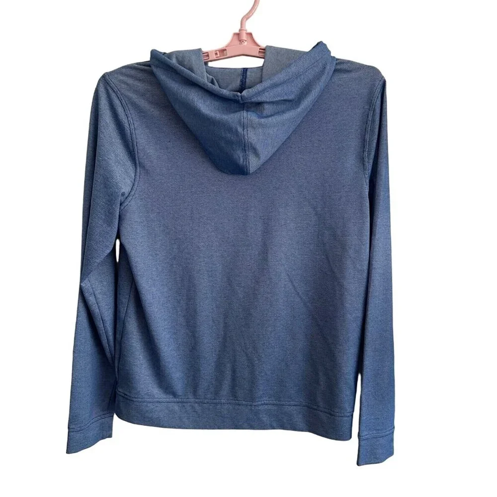 Michael Kors Blue Men's Hoodie with Kangaroo Pouch Size Small Preppy Old Money - Picture 2 of 10